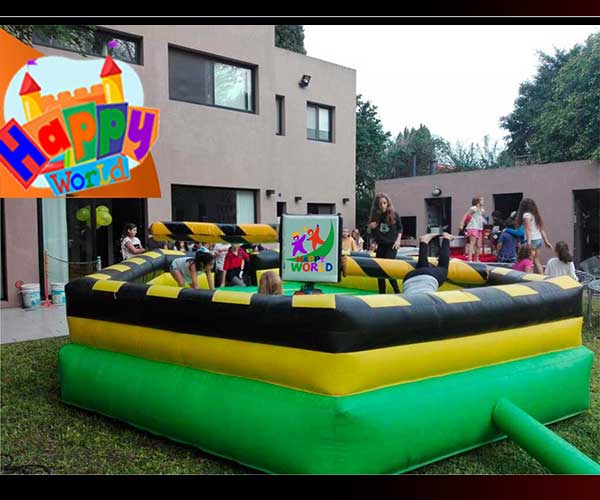 alquiler de inflable up and down reloj loco