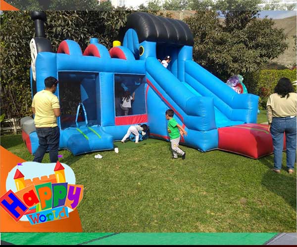 alquiler de inflable tren thomas