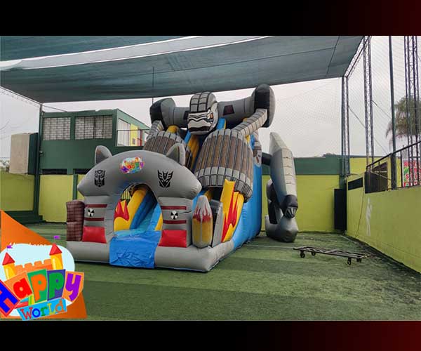 alquiler inflable transformer robot