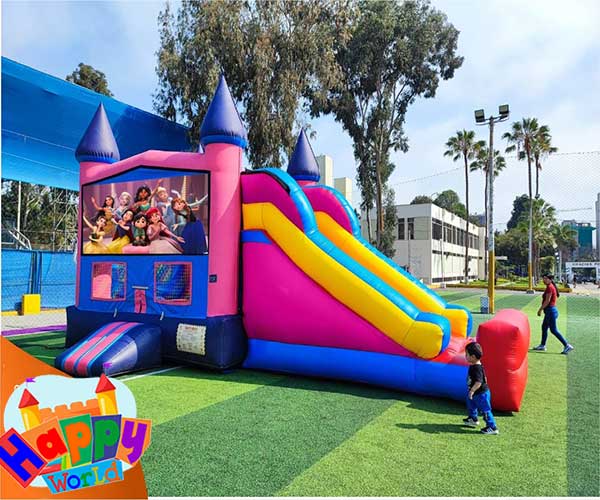 castillo inflable princesa
